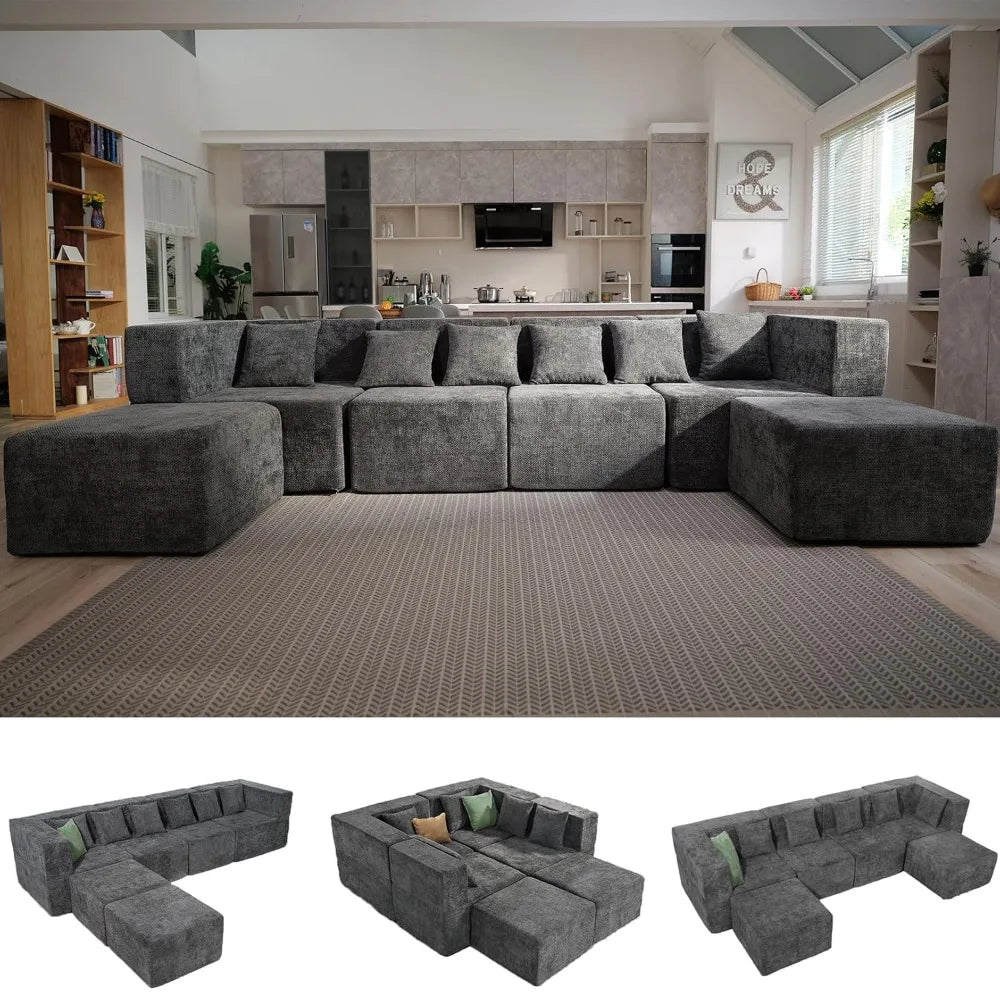 Modular Sectional Cloud Couch for Living Room