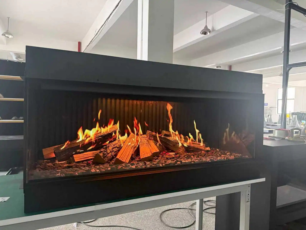 New 1500 mm Modern Style Holographic Electric Fireplace Insert Built-In Remote Control