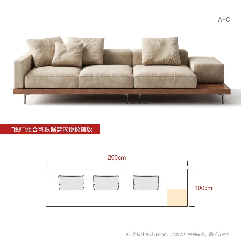 Japanese Style solid wood sofa