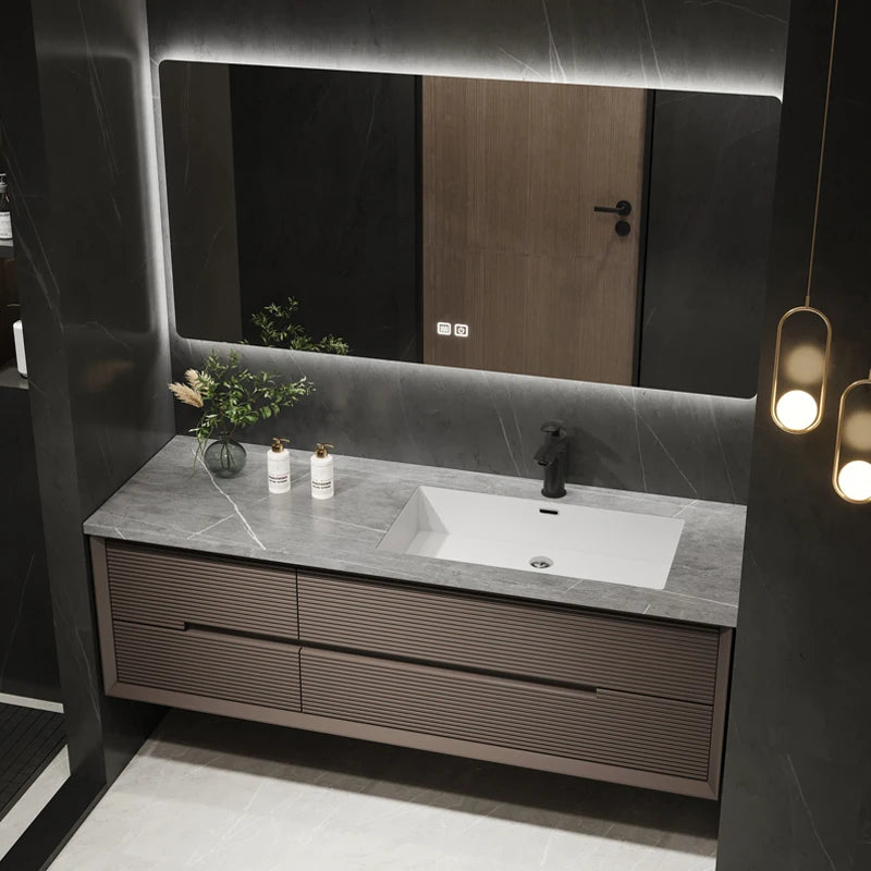 Bathroom Vanity Stone Slab Ceramic Basin