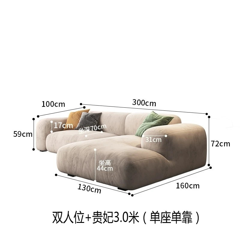Relaxing Double Living Room Sofas Nordic Classic