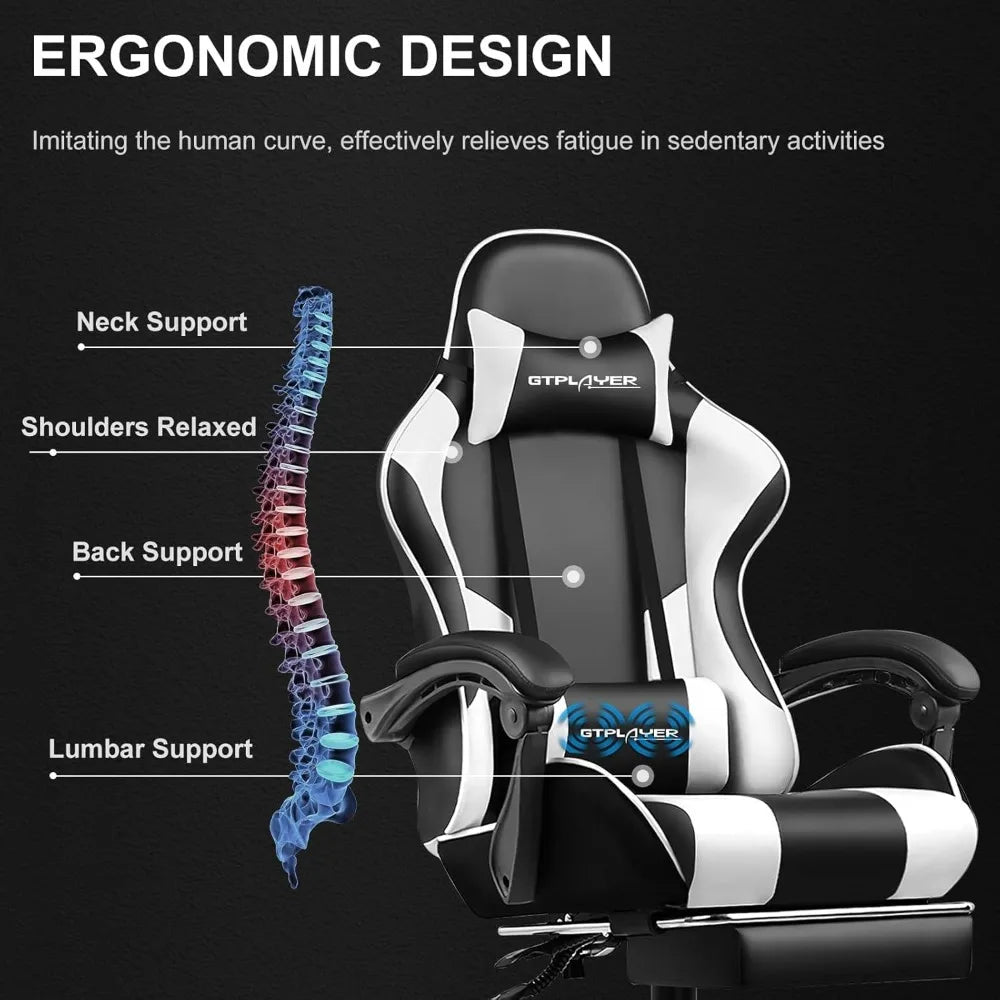 Office or Gaming Chair with Footrest