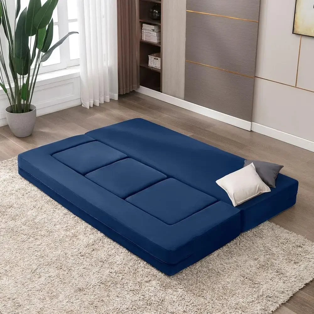 80 Convertible Sofa Bed with Ottomans,