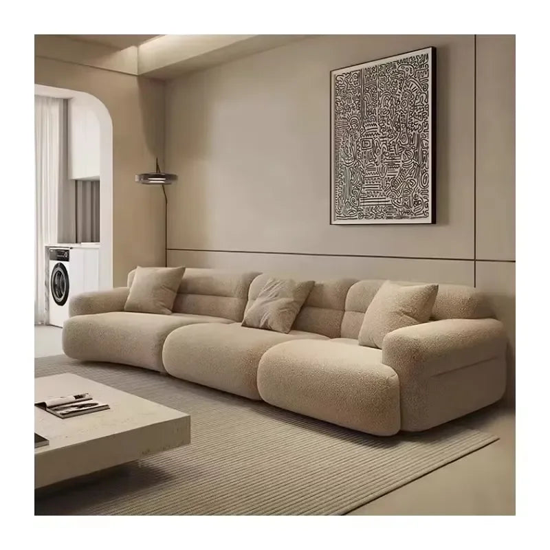 Modern Nordic Simple Velvet Fabric Sofa
