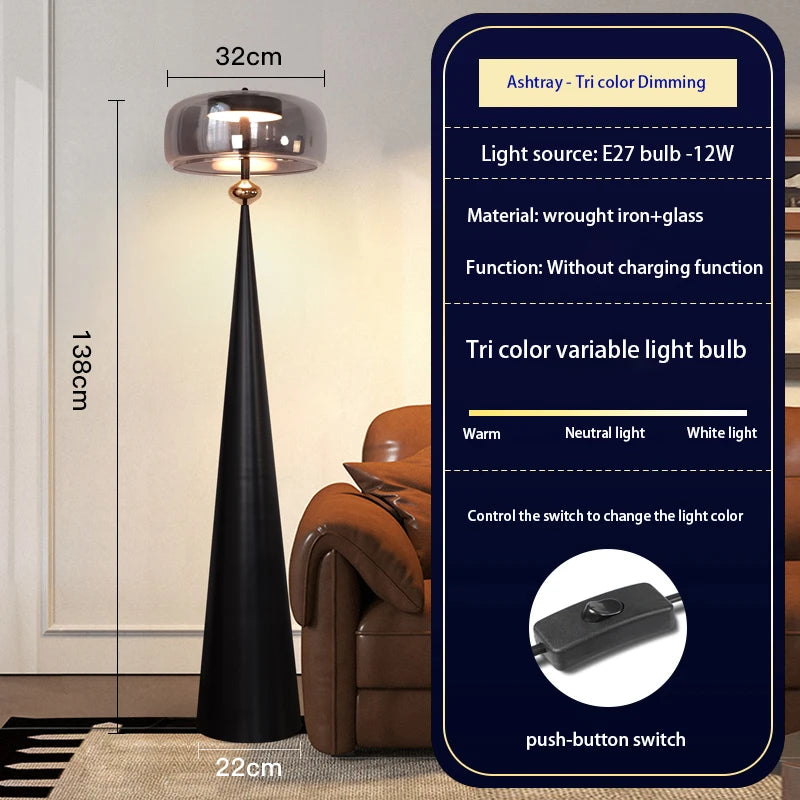 Italian Minimalist Highend Light Luxury LED Floor Lamp