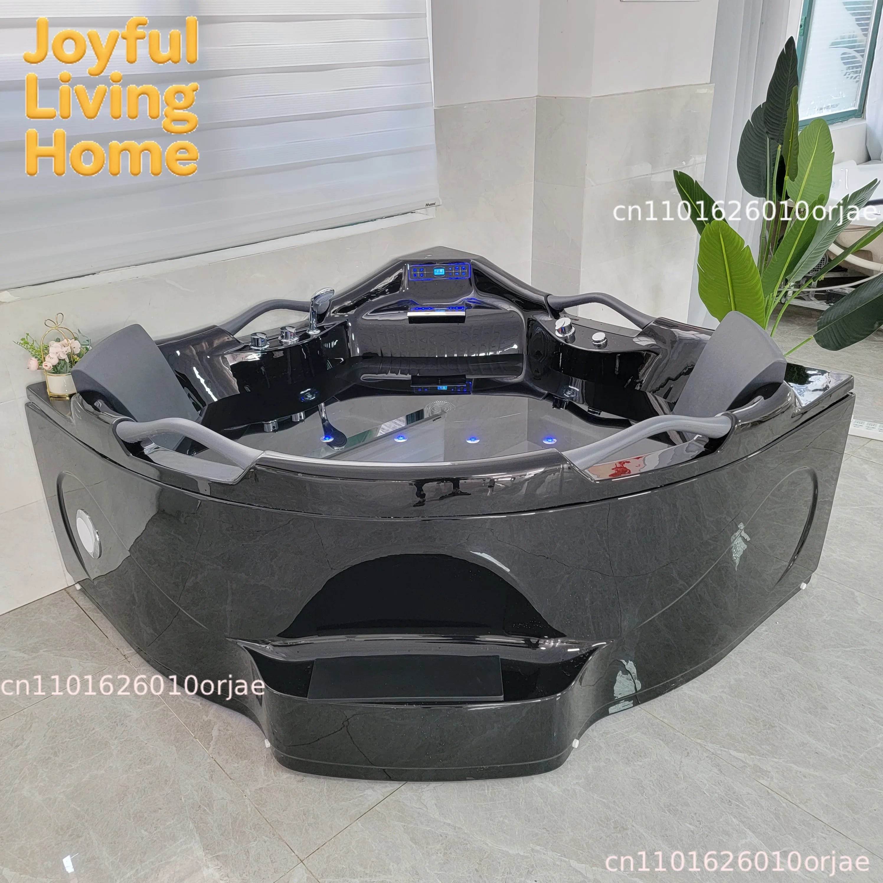 Black Acrylic Massage Bath Tubs Bathtubs & Whirlpools