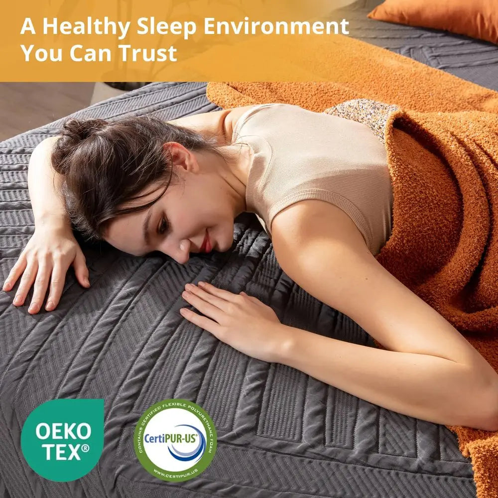 Queen Size 12 Inch Cooling Copper Gel Memory Foam Mattress