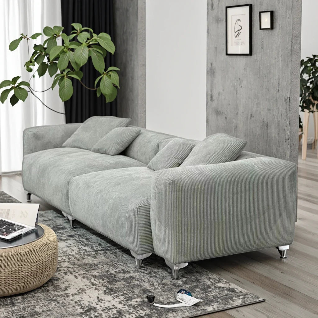 Sofa Couch Living Room Velvet Fabric Sofa Set