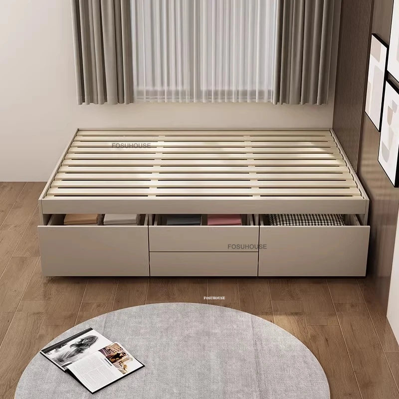Japanese Tatami Solid Wood Bed Frames