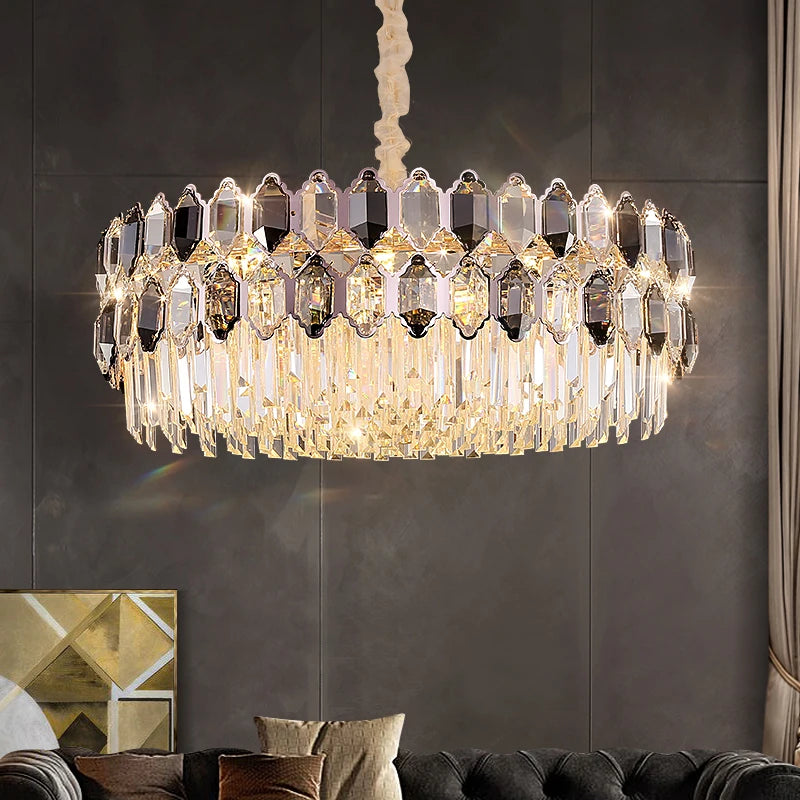Luxury Crystal Chandelier Postmodern Atmosphere