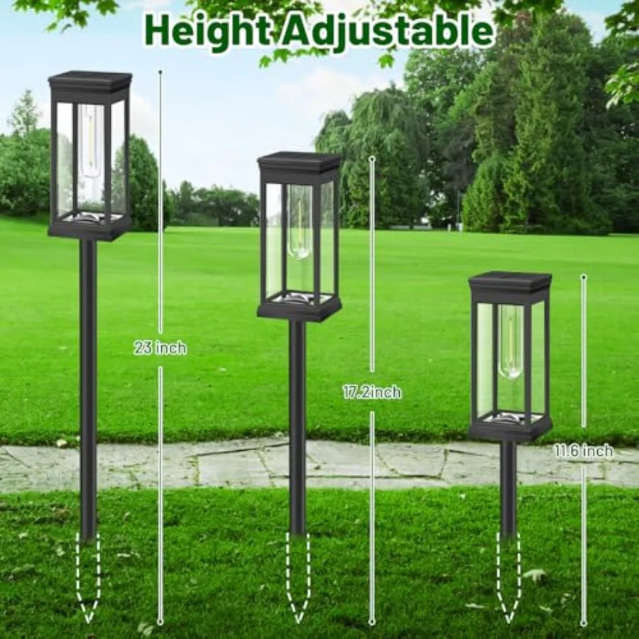 Upgraded Solar Pathway Lights Outdoor, 8-Pack