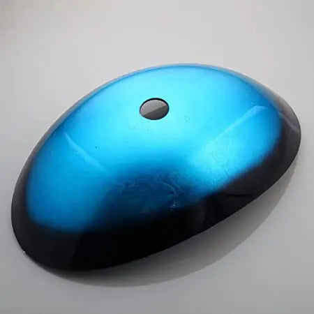 Oval Blue Bathroom Vessel Sinks With Faucet