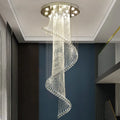 Round Staircase Rotating Chandelier