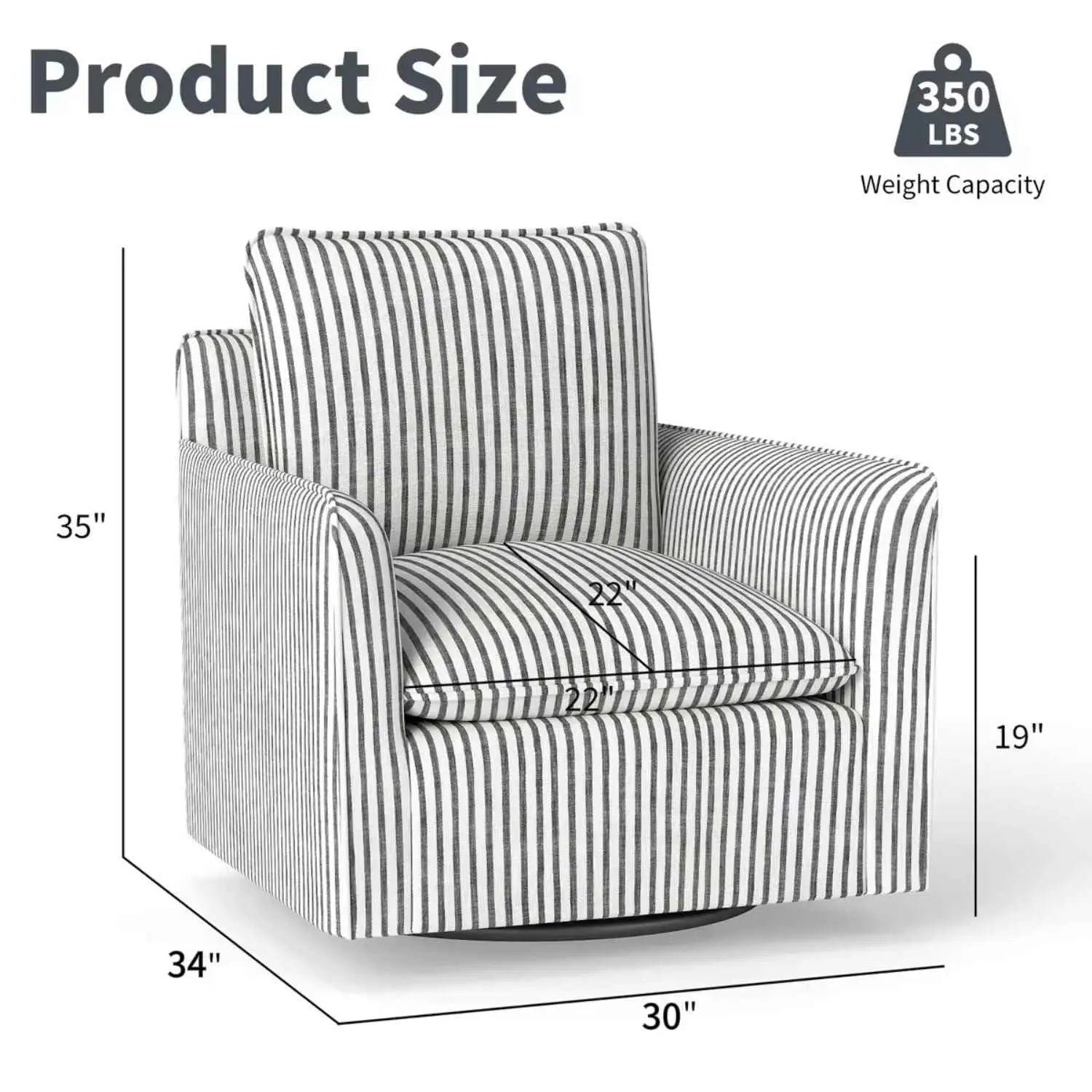 Swivel Accent Square Chair