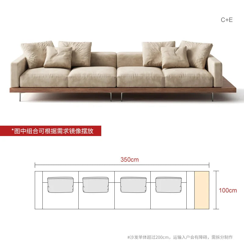 Japanese Style solid wood sofa