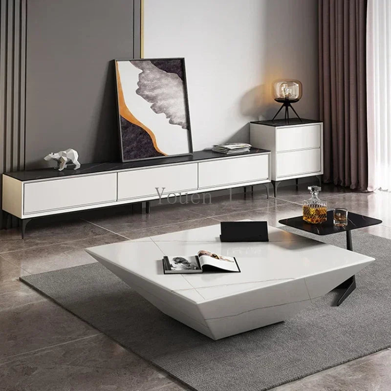 Corner Marble Elegant Coffee Tables