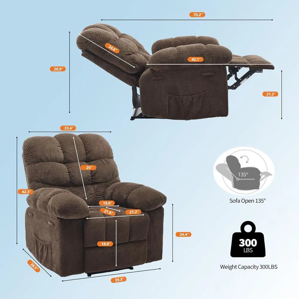 Ergonomic Recliner for Adults