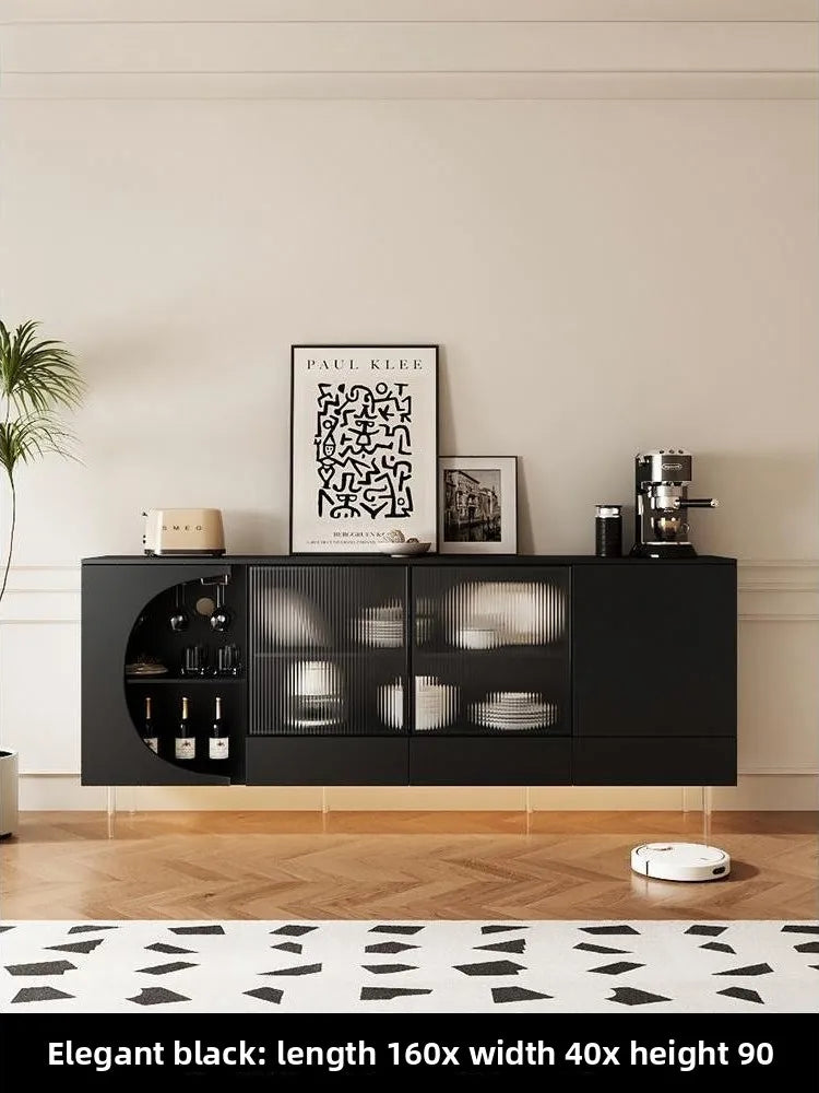 Cream Buffet Wood Island Storage