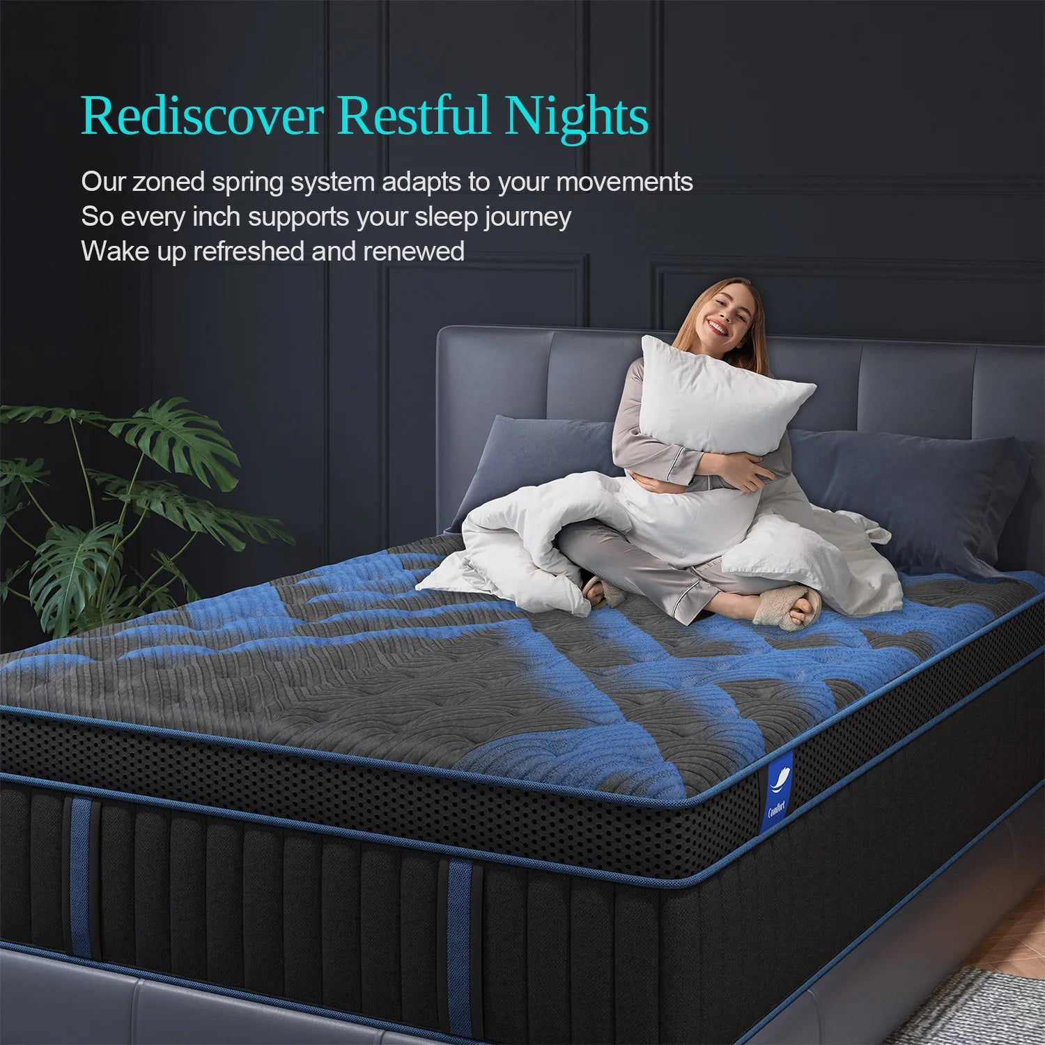 12"Gel Memory Foam Hybrid Pocket Spring Mattress T