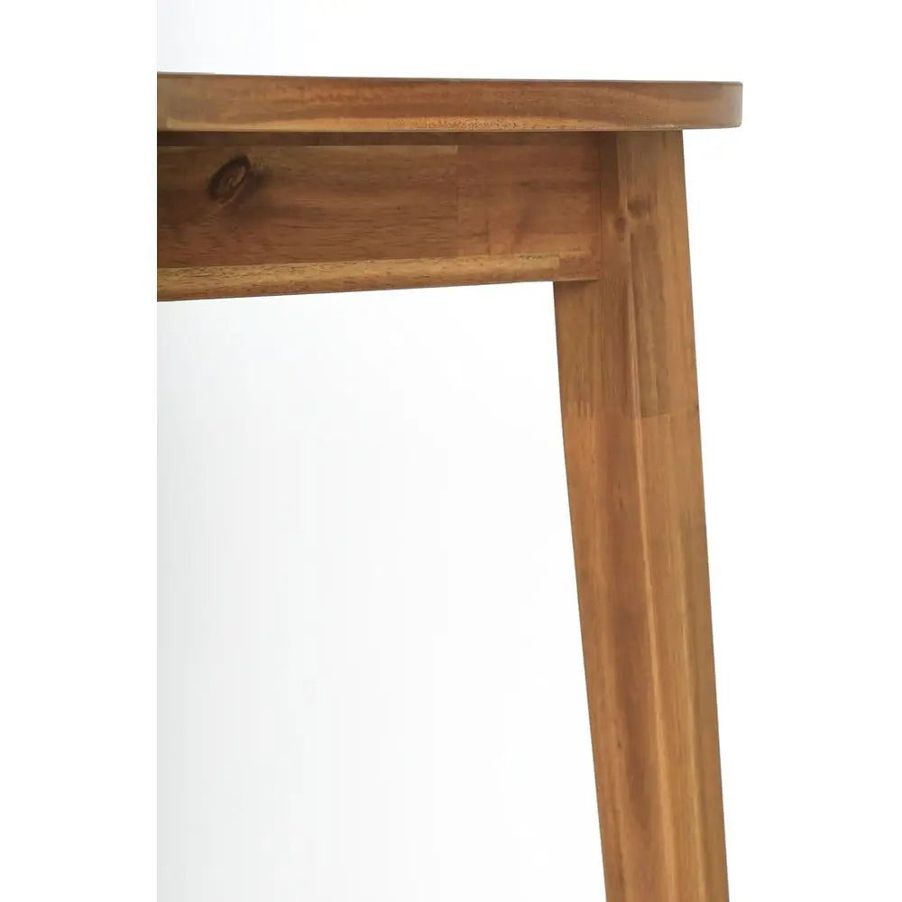 Acacia Wood Round Dining Table 31, Perfect for Dining, Kitchen, Living Spaces - Modern, Scandinavian Style