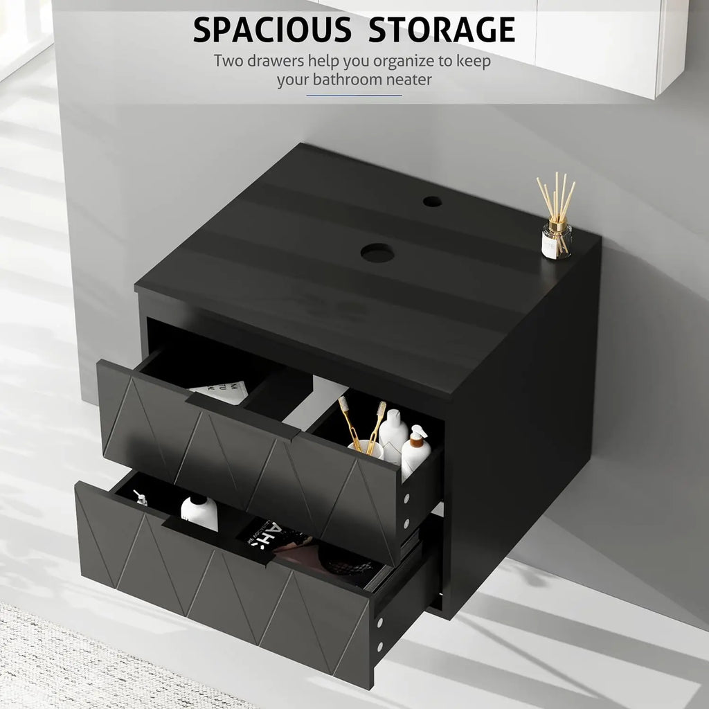 24" Floating Bathroom Vanities with Sink Combo