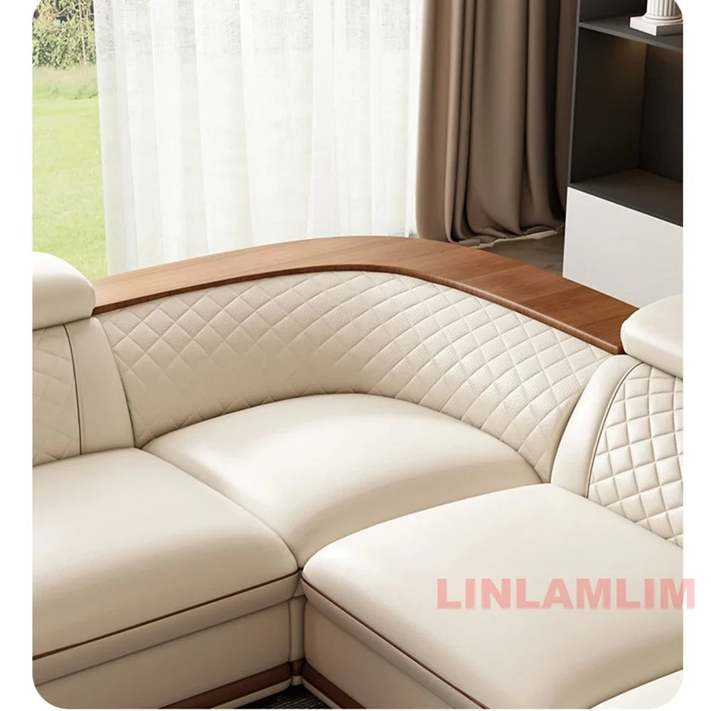 Italian Genuine Leather Sofa Set