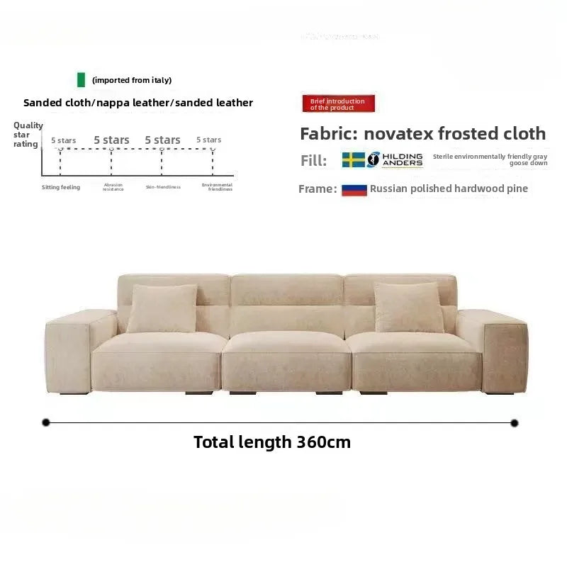 Beige Living Room Combination Sofa