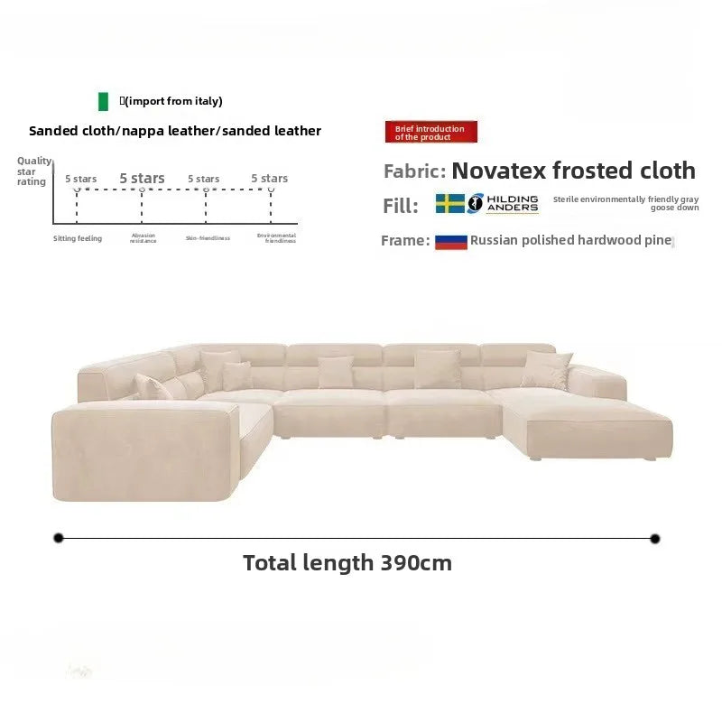 Beige Living Room Combination Sofa