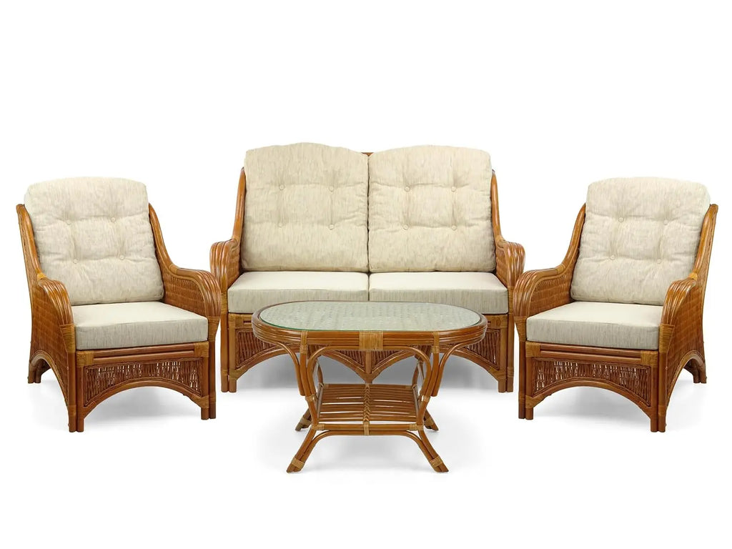 Natural Rattan Handmade Lounge Armchair