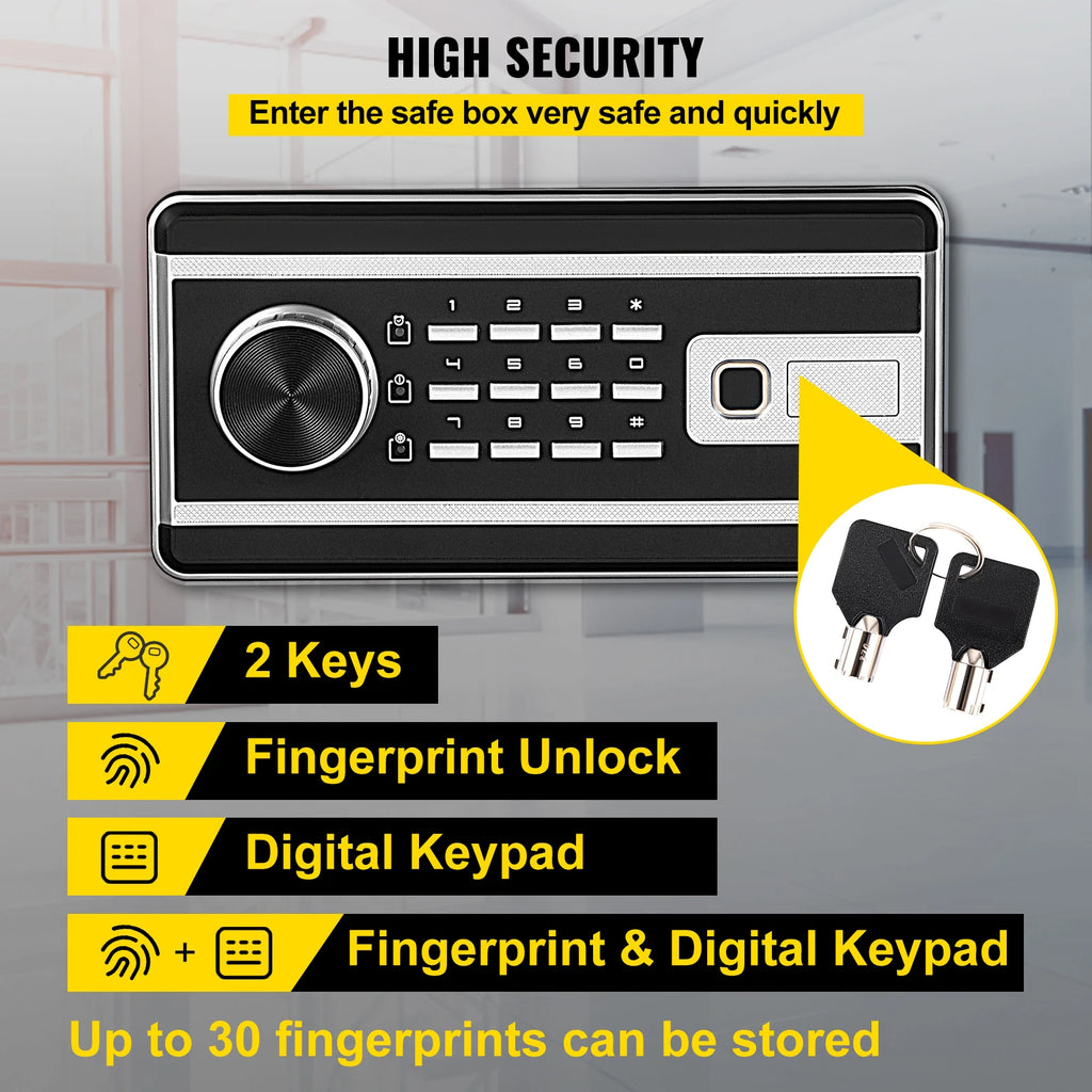 Fingerprint Locks Safe Deposit Box