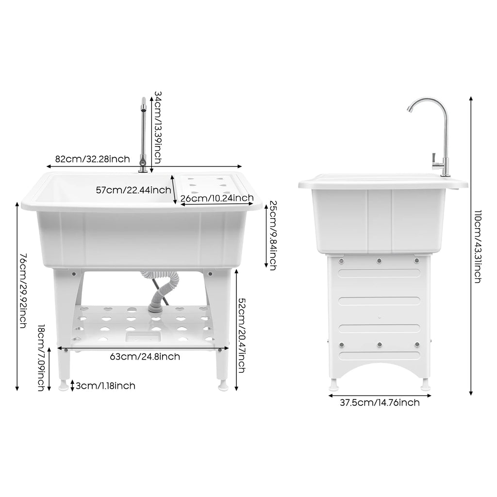 Heavy-Duty Utility Sink for Laundry