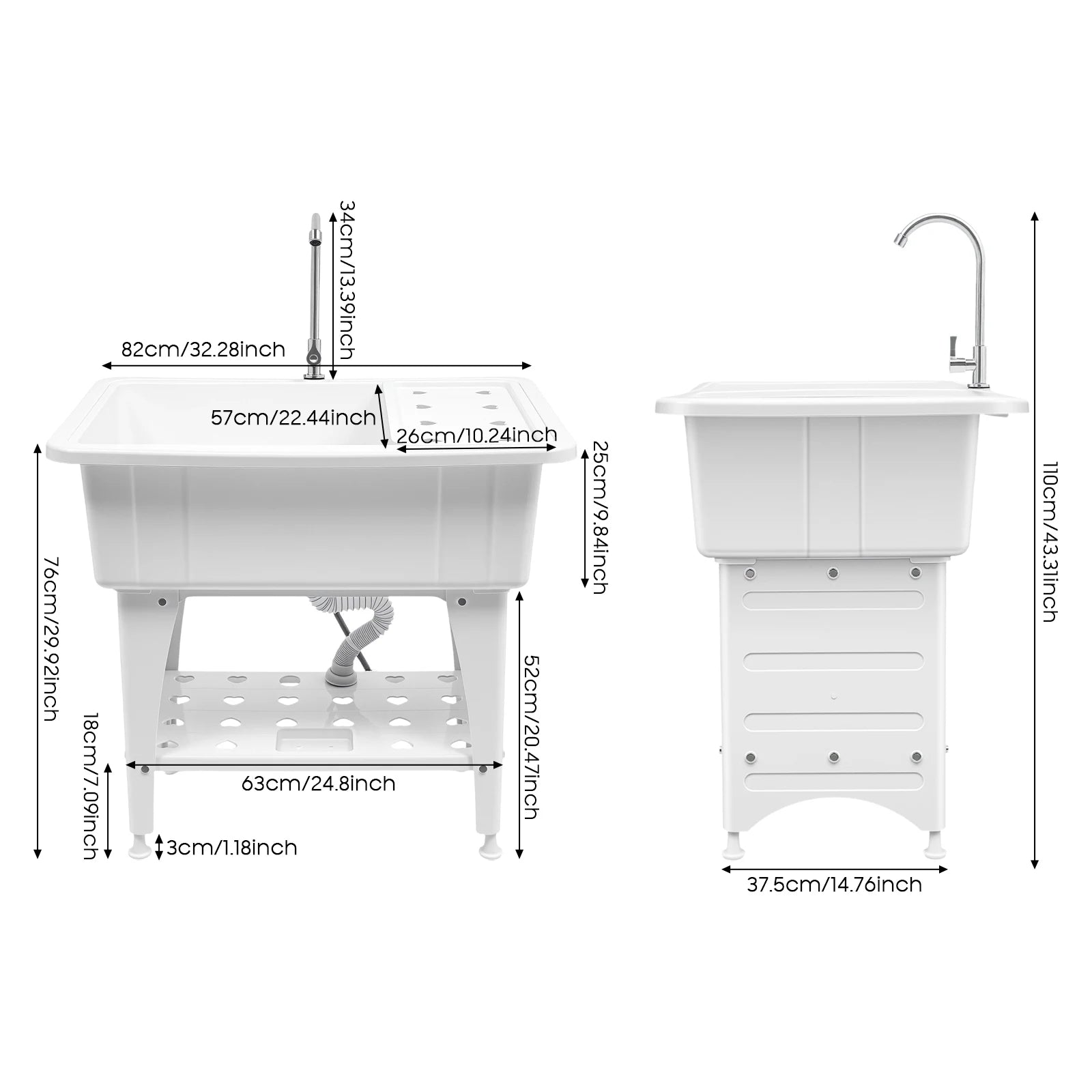Heavy-Duty Utility Sink for Laundry
