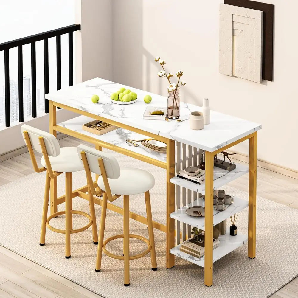 3-Piece Bar Table and Chairs Set