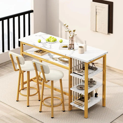 3-Piece Bar Table and Chairs Set