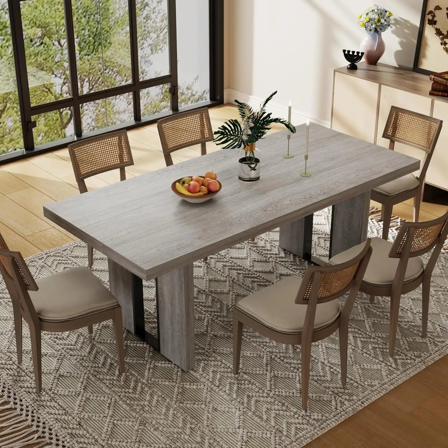 Rustic Dining Table Seats 6-8