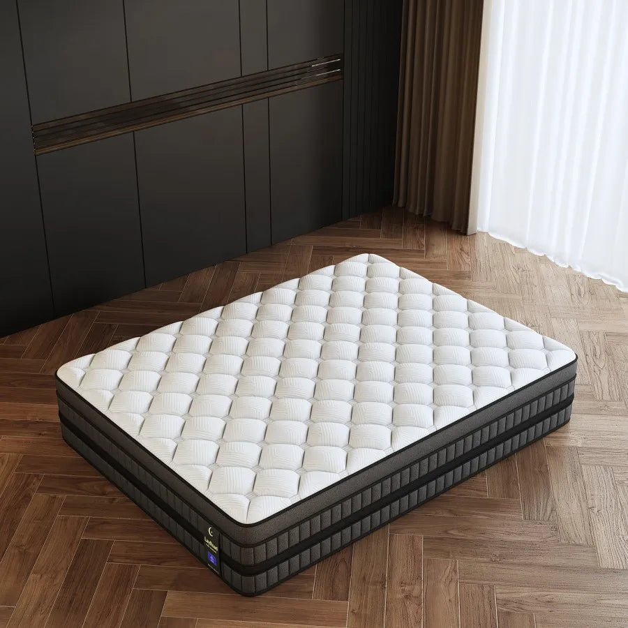 Full-Size Hybrid Mattress 12/14-Inch Medium Firm Gel Memory Foam