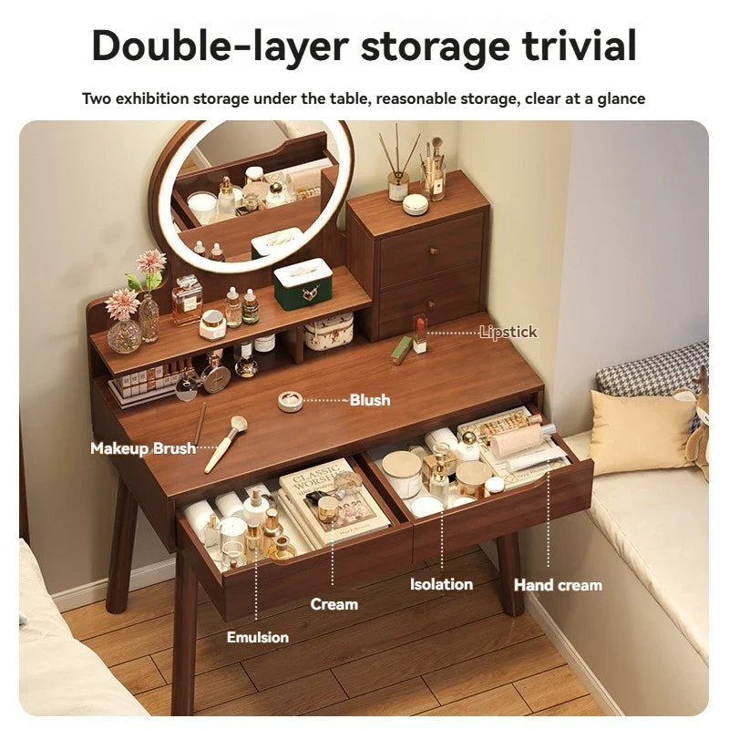 New Chinese style light luxury dressing table, bedroom dressing table