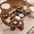 Space-Saving Extendable Round Kitchen Dining Table