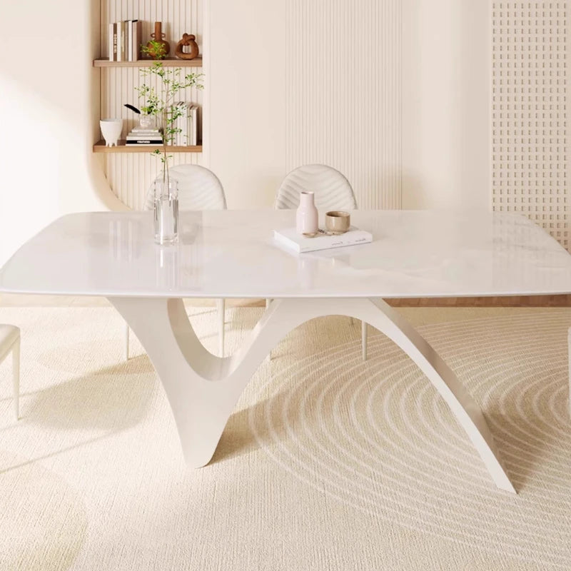 Nordic Waterproof Dining Table Oval Living Coffee Hospitality Dining Table Folding Kitchen Mesa De Comedor Home Furniture