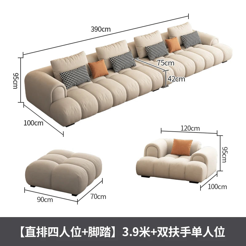 Sectional European Living Room Sofas Armchairs