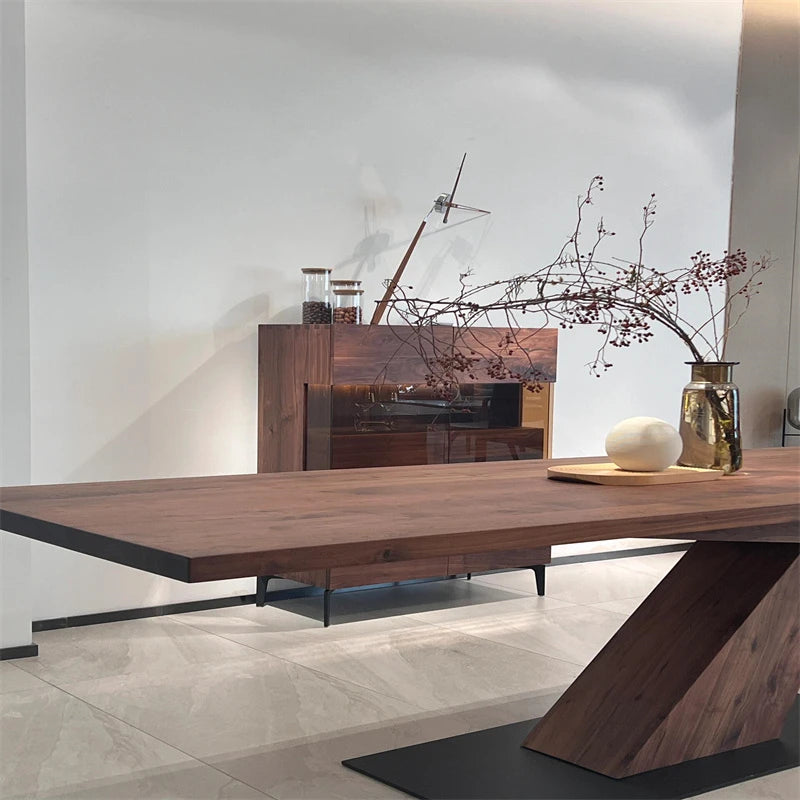 Design Modern Italian Luxury Wooden Table Chairs Sets