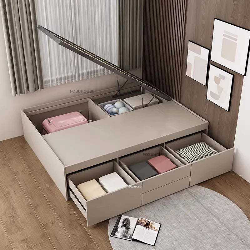 Japanese Tatami Solid Wood Bed Frames