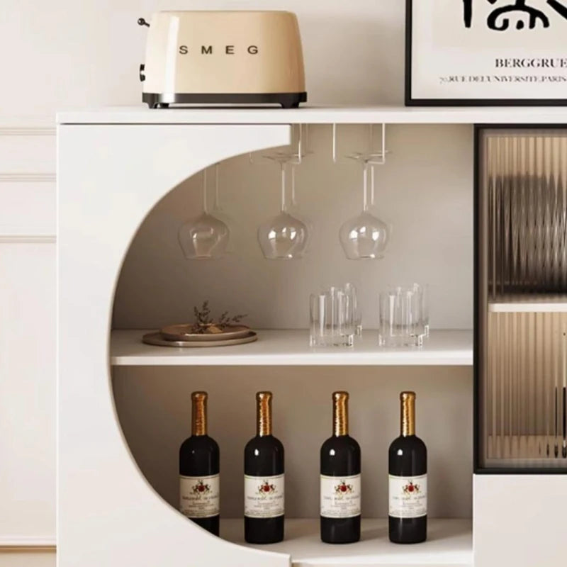 Cream Buffet Wood Island Storage