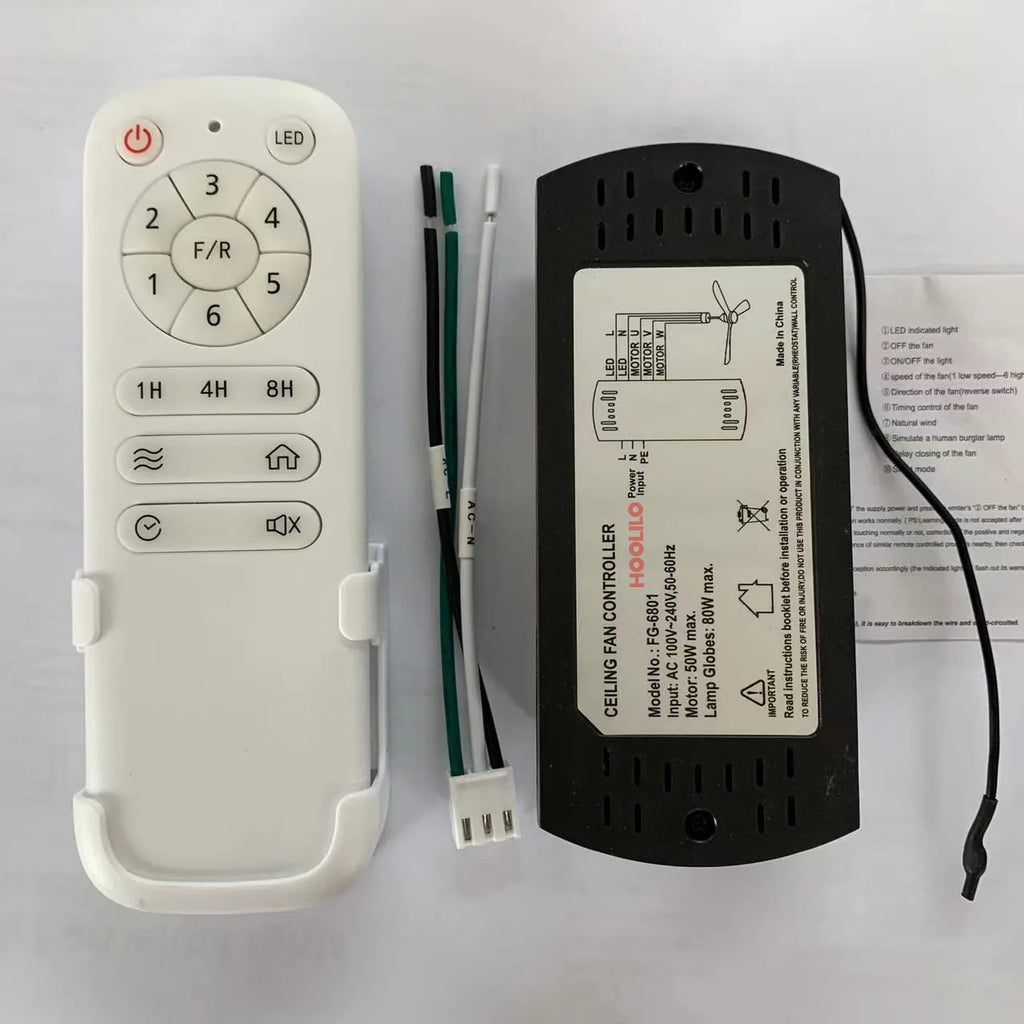 3 Wooden Blade  Decorative Ceiling Fan Light Remote Control