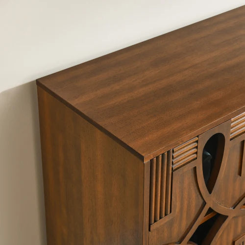 60.5" Walnut Storage Buffet