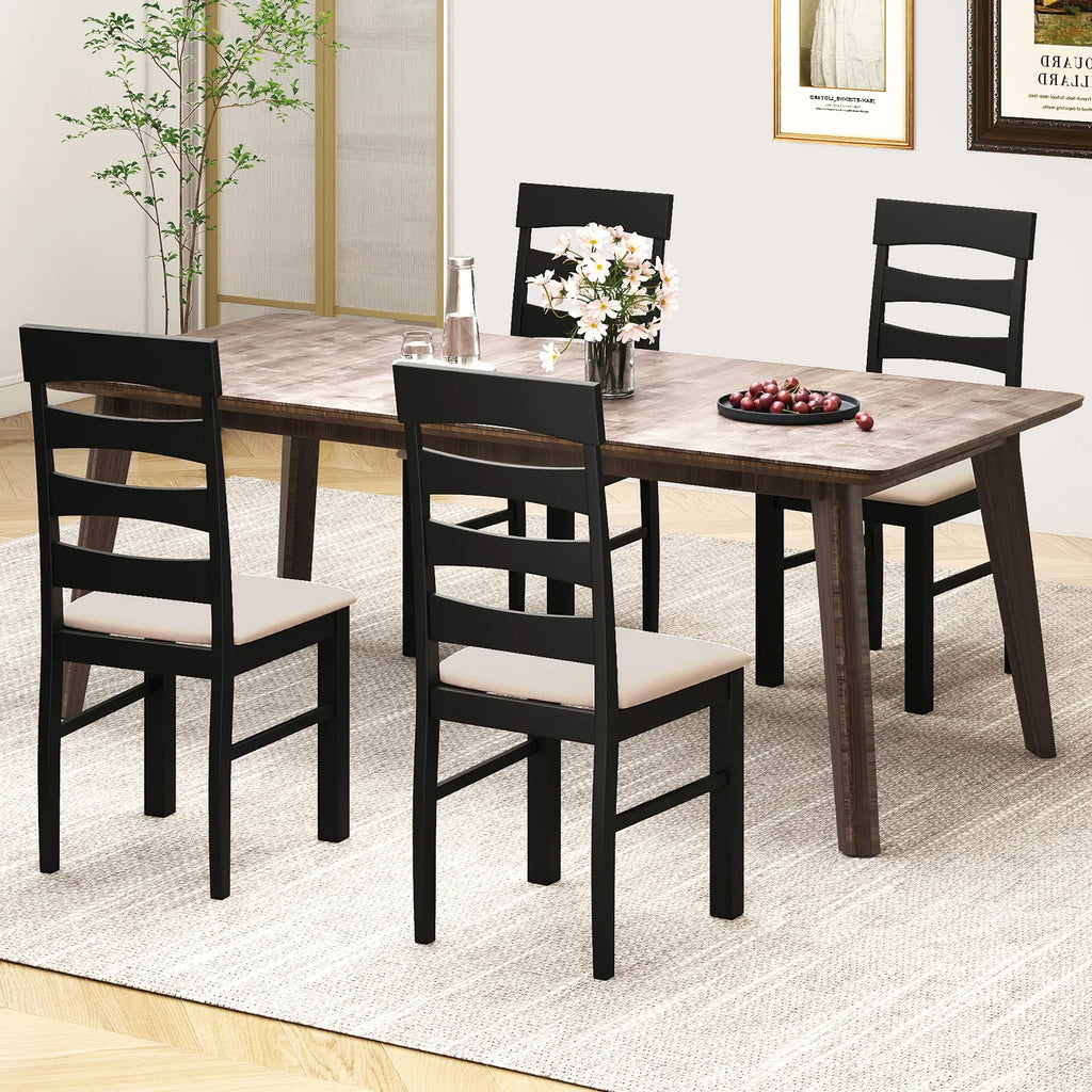 2 High Back Dining Room Chairs w/ Padded Seat