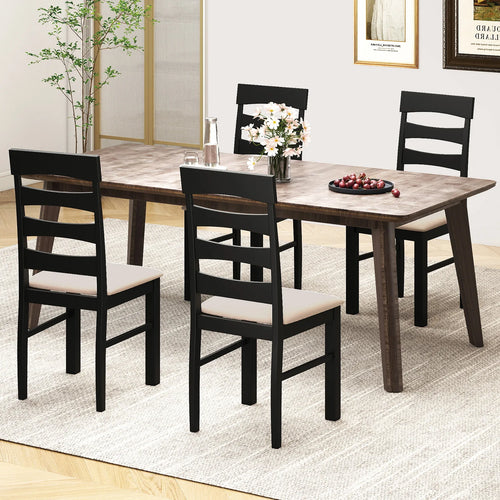 2 High Back Dining Room Chairs w/ Padded Seat
