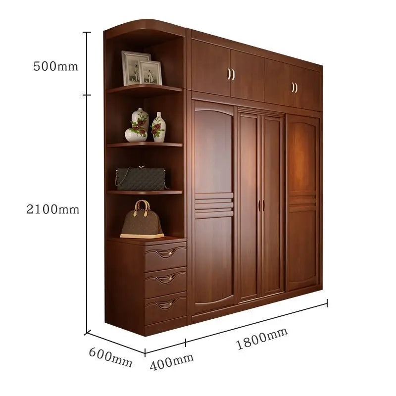 Wardrobe Solid wood sliding door