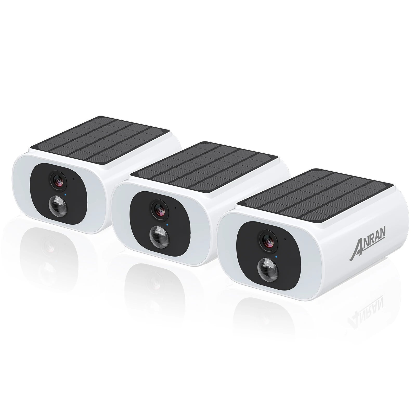 2/3/4 PCS Outdoor Wireless WIFI  2.4G 3MP Battery Solar Security Camera