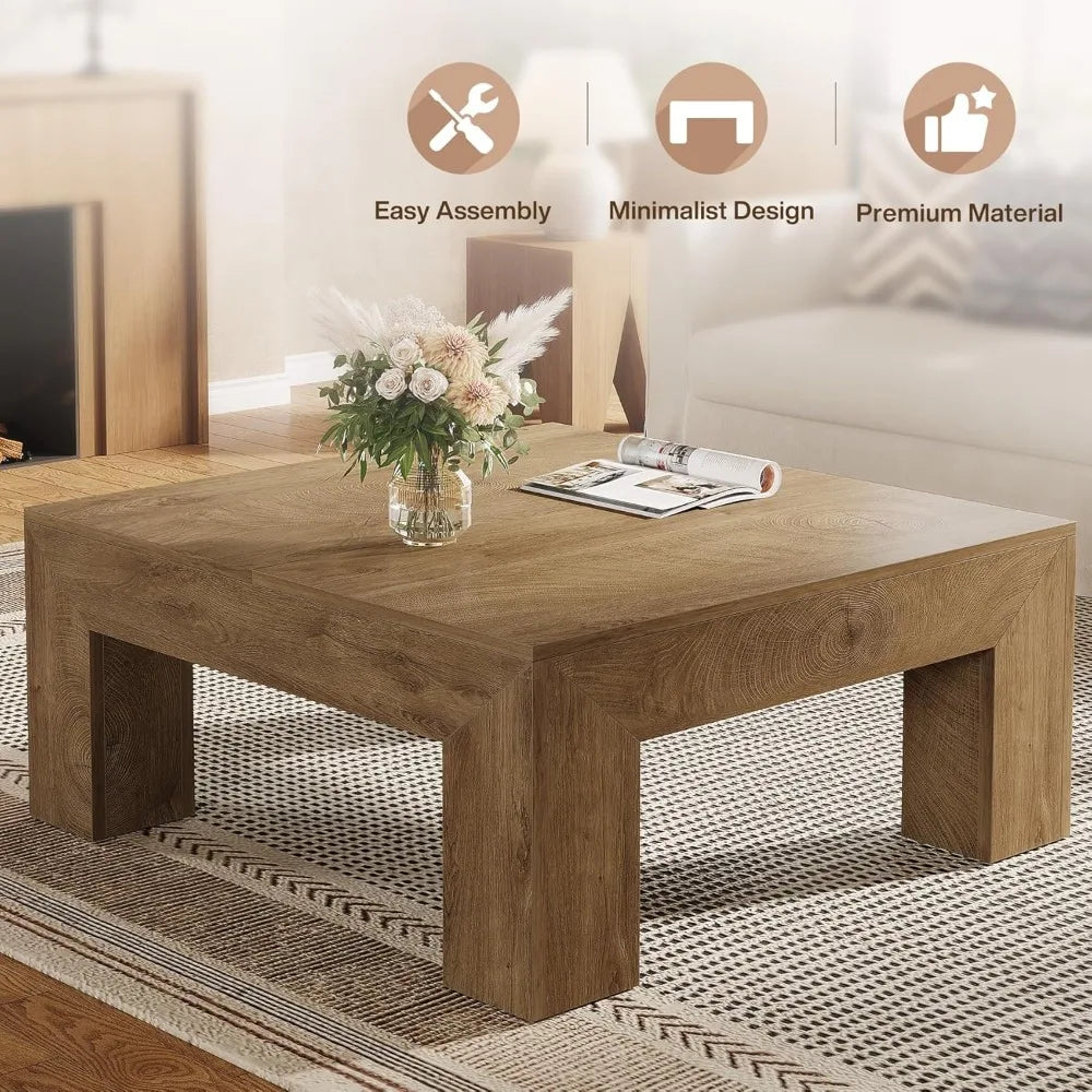 Square Coffee Table for Living Room